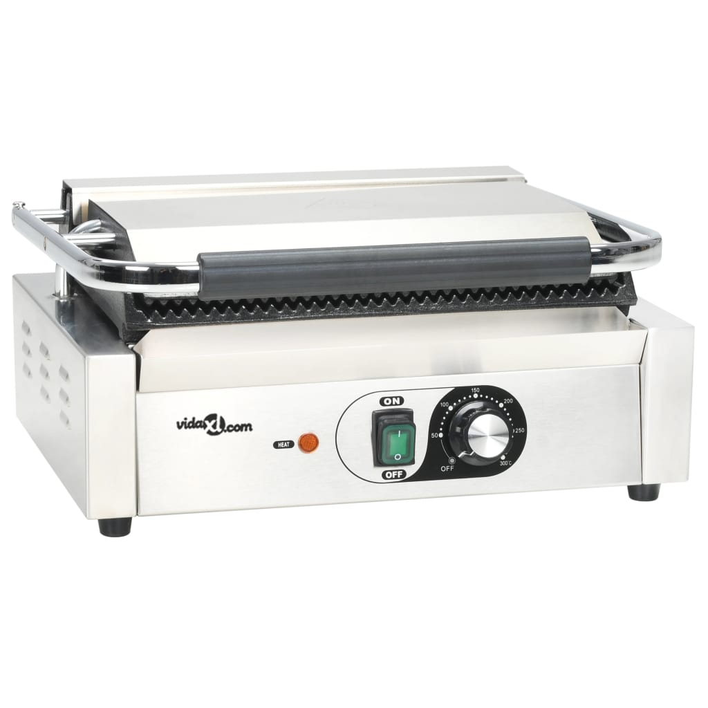 Griglia per Panini Scanalata 2200 W 43x30,5x20cm  cod mxl 70512