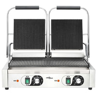Doppia Griglia per Panini Scanalata 3600 W 57x30,5x20 cm cod mxl 66203