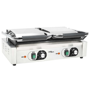 Doppia Griglia per Panini Scanalata 3600 W 57x30,5x20 cm 50751