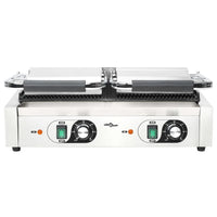 Doppia Griglia per Panini Scanalata 3600 W 57x30,5x20 cm 50751