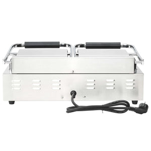 Doppia Griglia per Panini Scanalata 3600 W 57x30,5x20 cm 50751