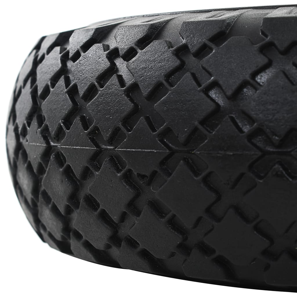 Ruote Carrello a Mano 2 pz in PU Solido 3.00-4 (260x85) 142971