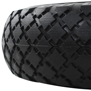 Ruote Carrello a Mano 2 pz in PU Solido 3.00-4 (260x85) 142971