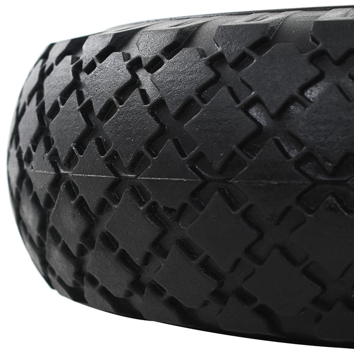 Ruote Carrello a Mano 2 pz in PU Solido 3.00-4 (260x85) 142971