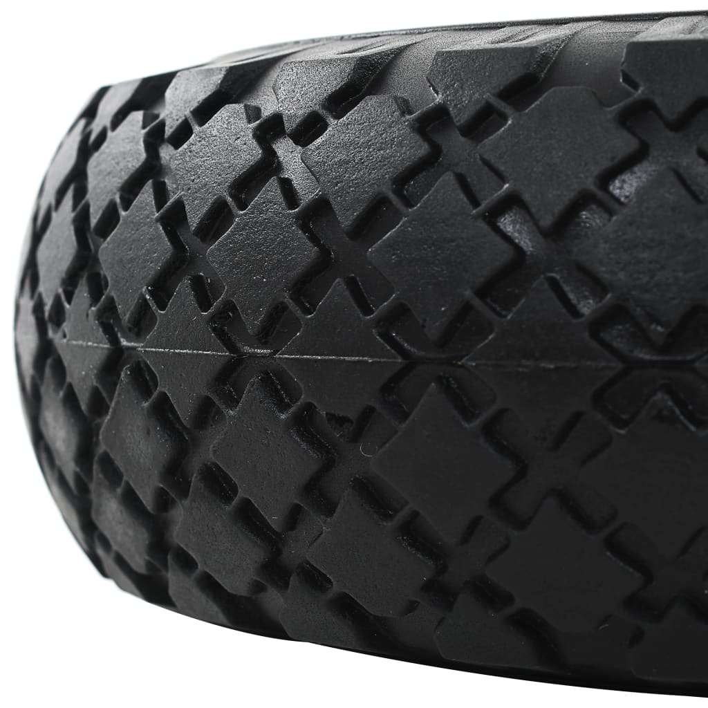 Ruote Carrello a Mano 4 pz in PU Solido 3.00-4 (260x85) 142972