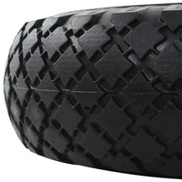 Ruote Carrello a Mano 4 pz in PU Solido 3.00-4 (260x85) 142972