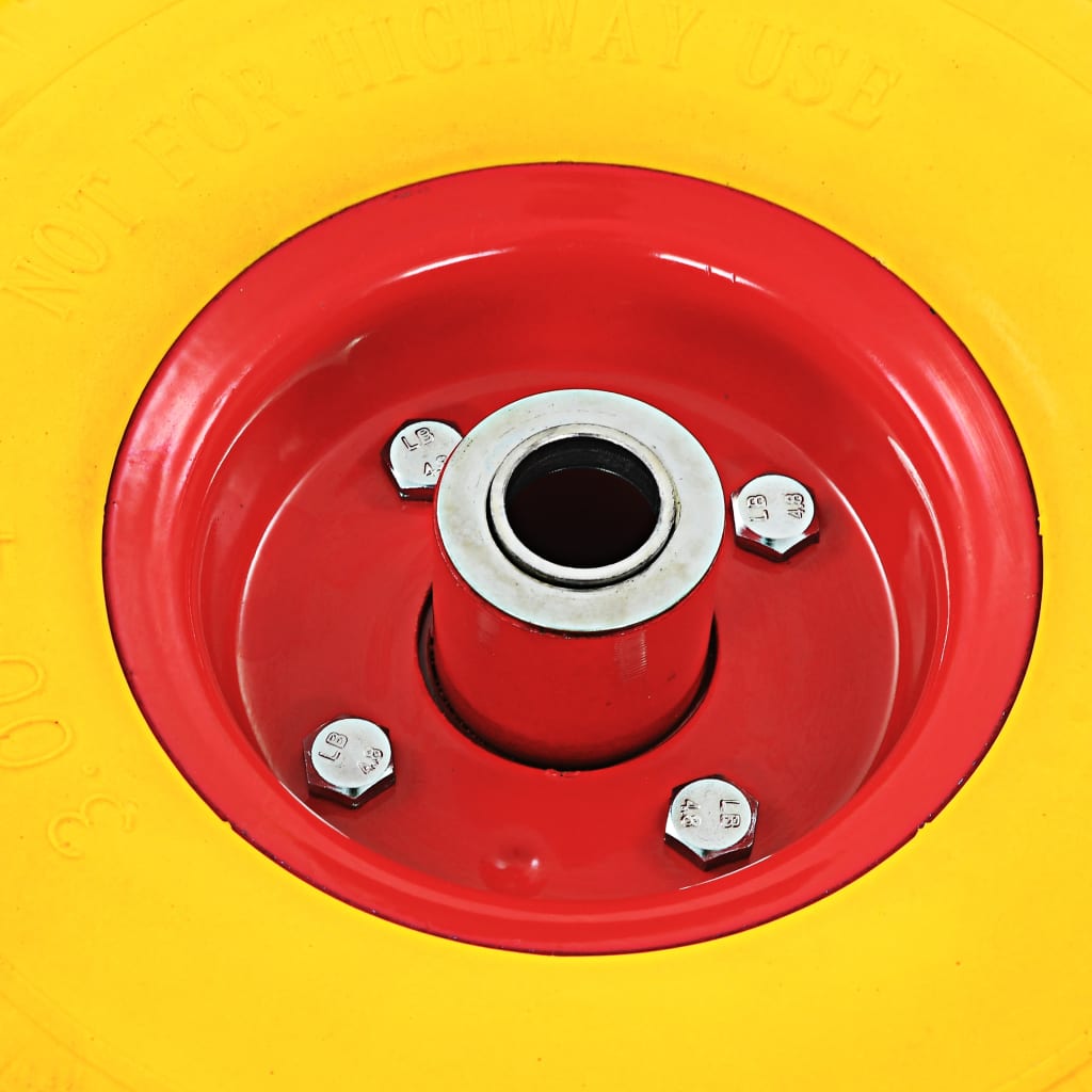 Ruote Carrello a Mano 4 pz in PU Solido 3.00-4 (260x85) 142974