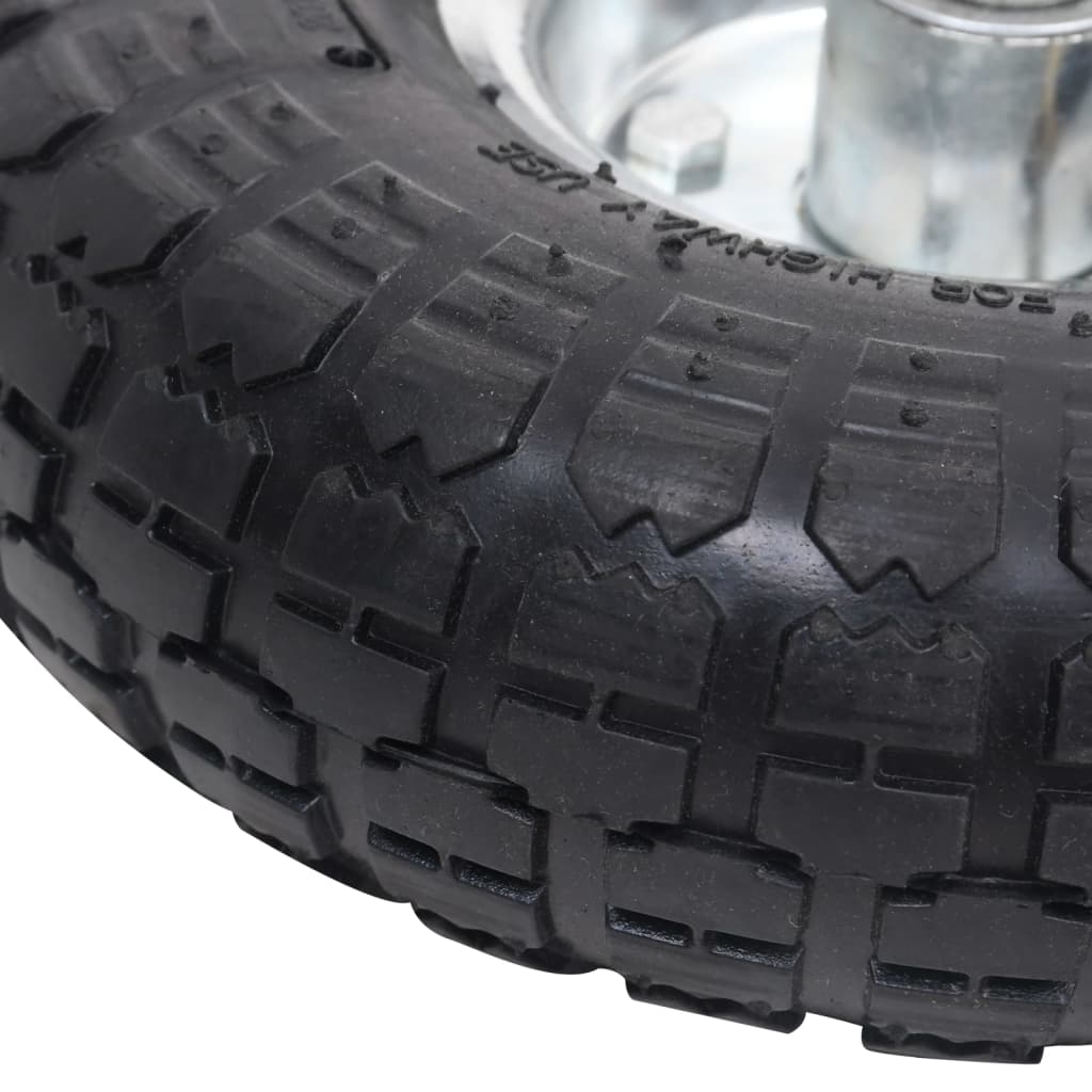 Ruote Carrello a Mano 2 pz in Gomma 4.10/3.50-4 (260x83) 142975