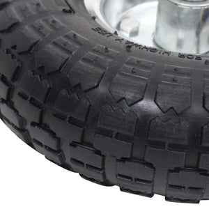 Ruote Carrello a Mano 2 pz in Gomma 4.10/3.50-4 (260x83) 142975