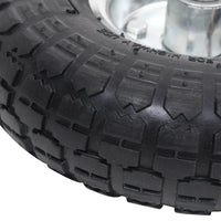 Ruote Carrello a Mano 2 pz in Gomma 4.10/3.50-4 (260x83) 142976