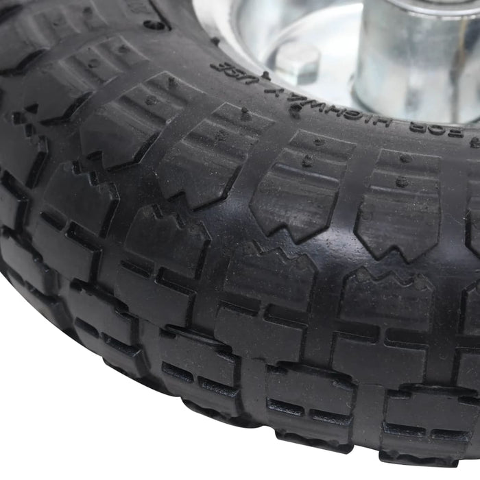 Ruote Carrello a Mano 2 pz in Gomma 4.10/3.50-4 (260x83) 142976