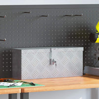 Cassetta in Alluminio 48,5x14x20 cm Argento 142935