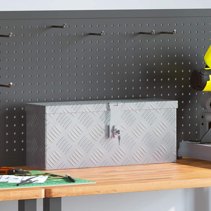 Cassetta in Alluminio 48,5x14x20 cm Argento 142935