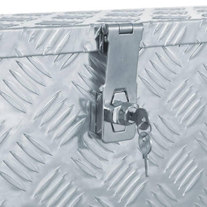 Scatola in alluminio 80,5 x 22 x 22 cm argento 02_0003209