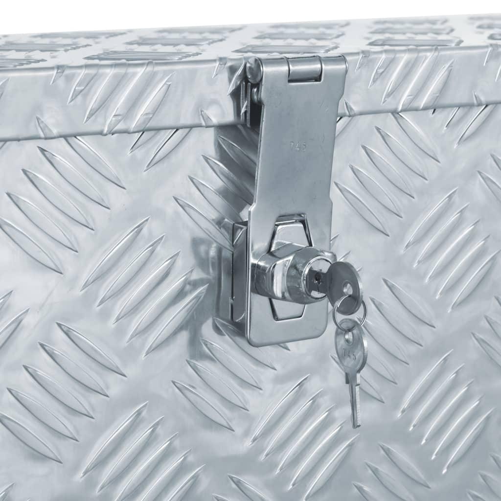 Scatola in alluminio 76,5 x 26,5 x 33 cm argento 02_0003207