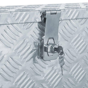 Scatola in alluminio 76,5 x 26,5 x 33 cm argento 02_0003207