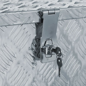 Cassetta in Alluminio 90,5x35x40 cm Argento cod mxl 13453