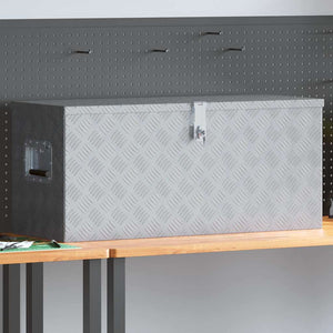 Cassetta in Alluminio 90,5x35x40 cm Argento 142940