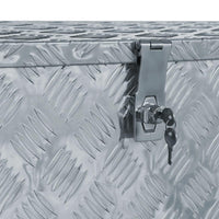 Scatola in alluminio 110,5 x 38,5 x 40 cm argento 02_0003197