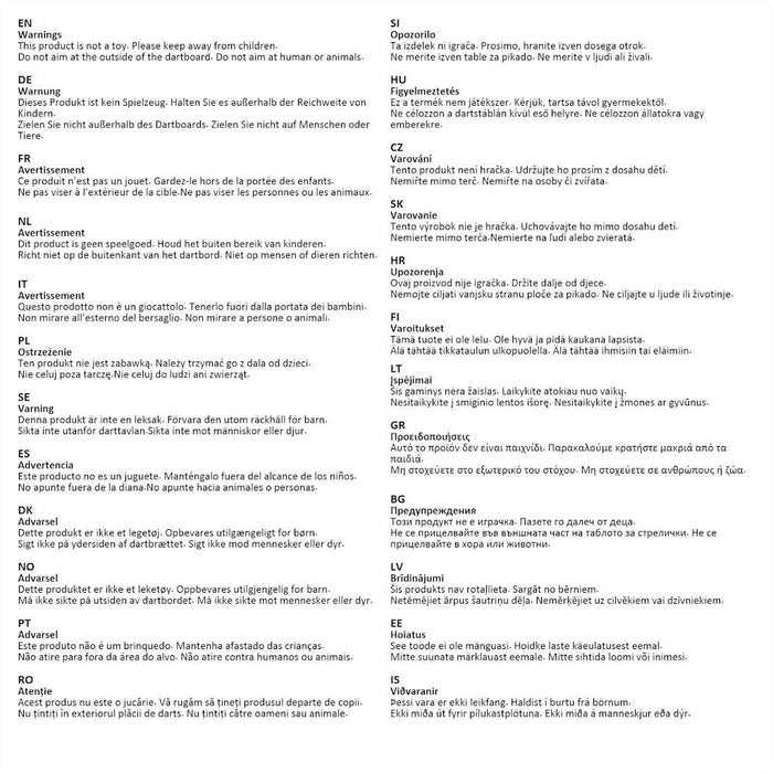 Bersaglio Professionale in Agave con 6 Freccette e Protezione 91460