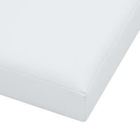 Sgabelli Pieghevoli con Contenitore 2 pz Bianchi in Similpelle 247084