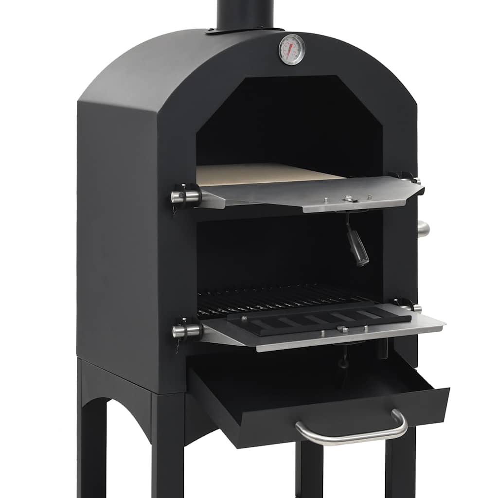 Forno Pizza Esterno a Carbonella con Pietra Refrattaria 44279