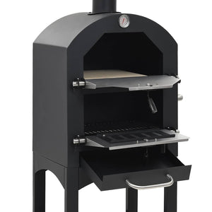 Forno Pizza Esterno a Carbonella con Pietra Refrattaria 44279