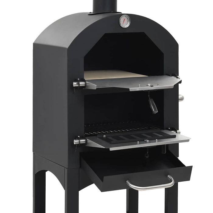 Forno Pizza Esterno a Carbonella con Pietra Refrattaria 44279