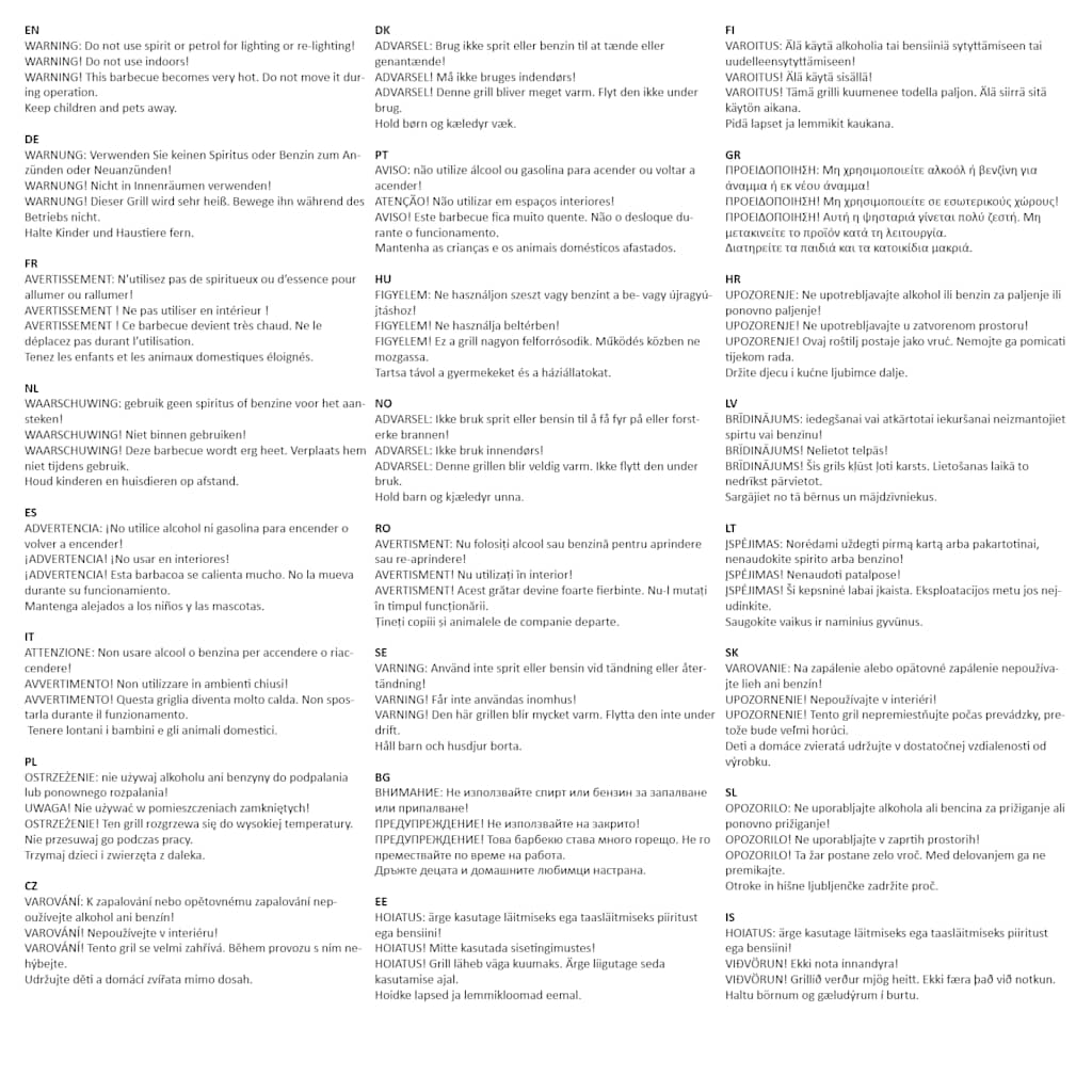 Barbecue a Carbonella con Ripiano Inferiore Nero 44280