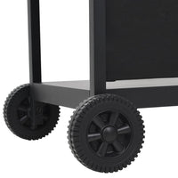 Barbecue Griglia a Gas con 6 Fornelli Acciaio Nero 44282