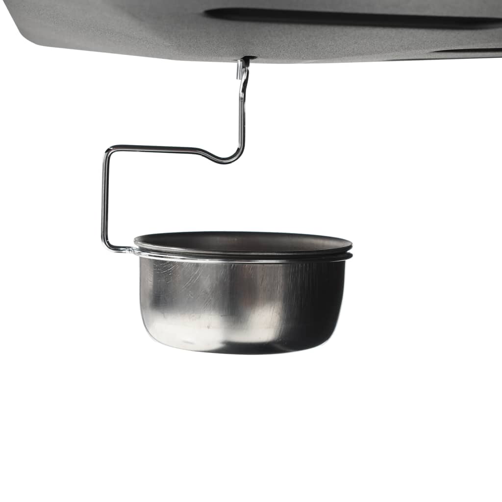 Barbecue Griglia a Gas con 6 Fornelli Acciaio Nero 44282