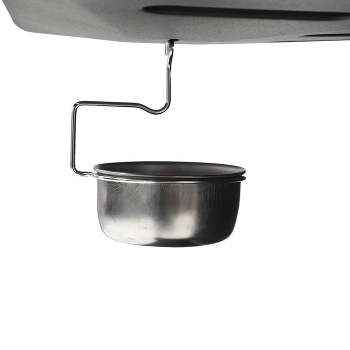 Barbecue Griglia a Gas con 6 Fornelli Acciaio Nero 44282