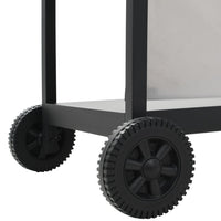 Barbecue Griglia a Gas 6 Fornelli Acciaio Inossidabile Argento 44286