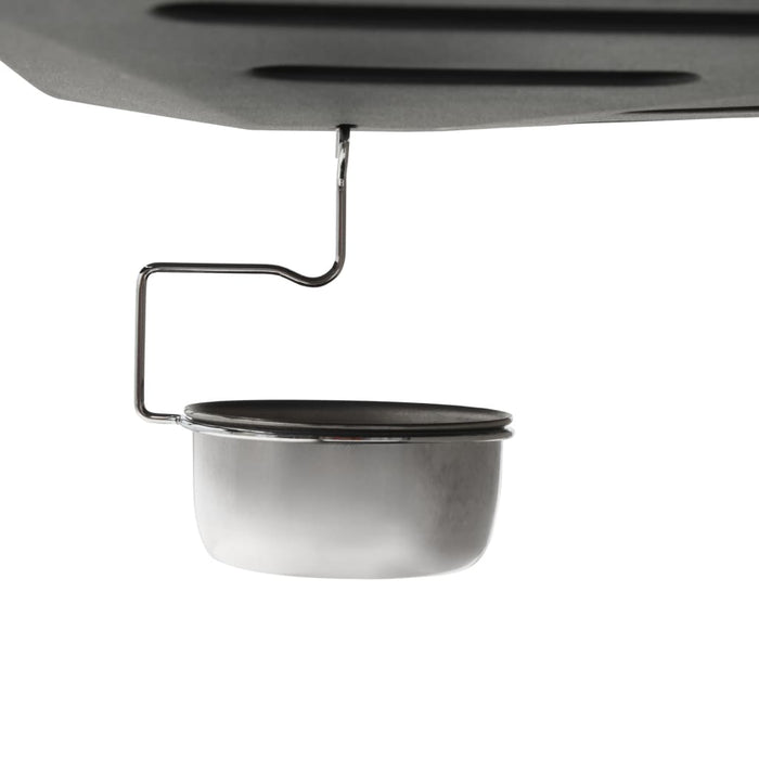 Barbecue Griglia a Gas 6 Fornelli Acciaio Inossidabile Argento 44286