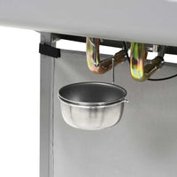 Barbecue a Gas con Griglia 2 Fornelli Argento Acciaio Inox 44274