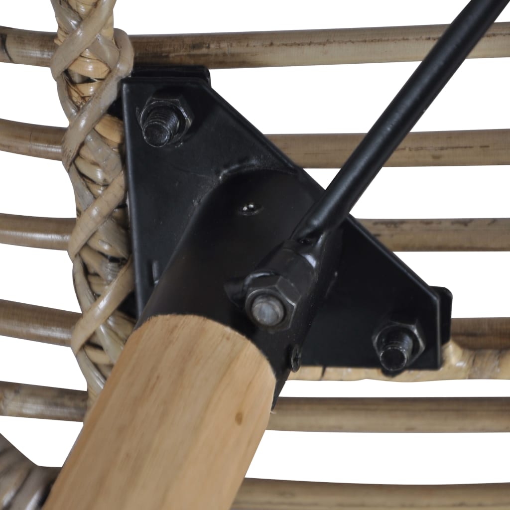 Sedie da Pranzo 4 pz Marroni in Rattan Naturale 246854