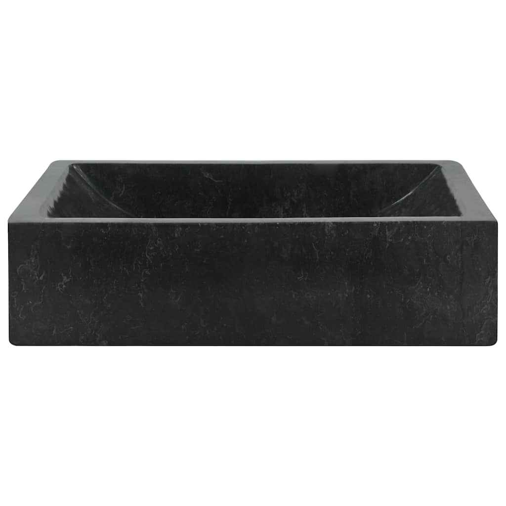 Lavello 45x30x12 cm Marmo Lucido Nero 142772