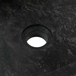 Lavello 45x30x12 cm Marmo Lucido Nero 142772