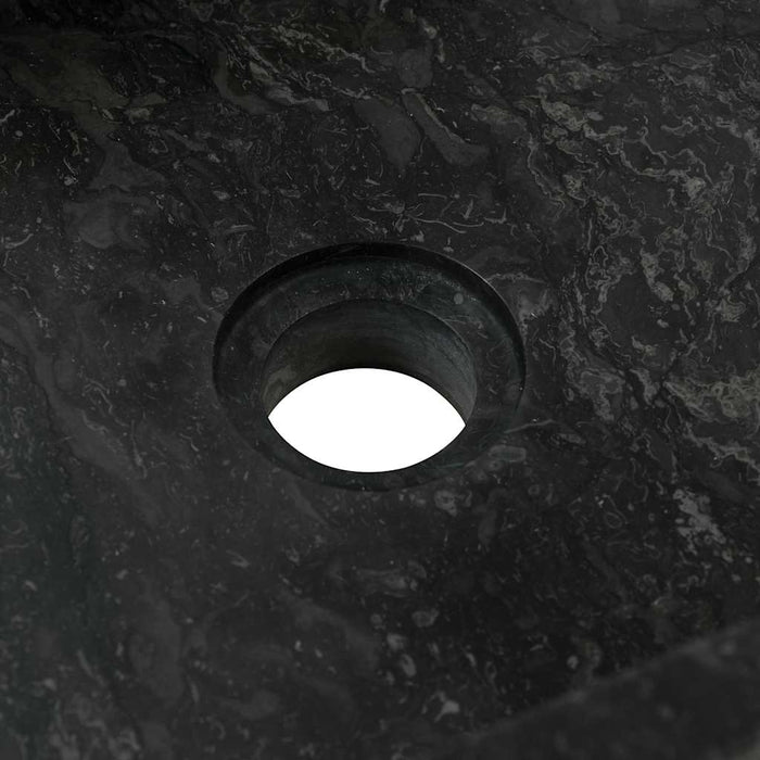 Lavello 45x30x12 cm Marmo Lucido Nero 142772