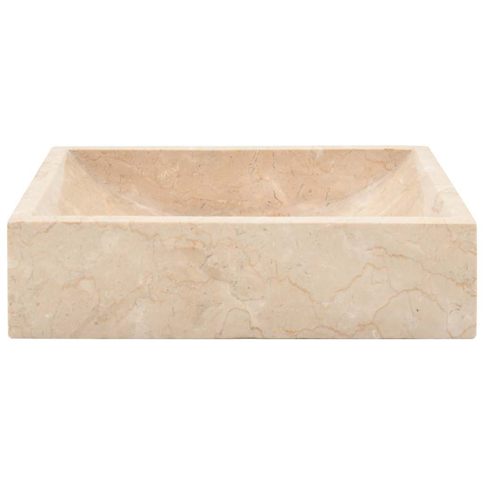 Lavello 45x30x12 cm Marmo Lucido Crema 142773