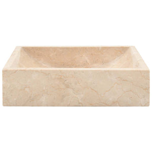 Lavandino 45x30x12 cm in Marmo Crema