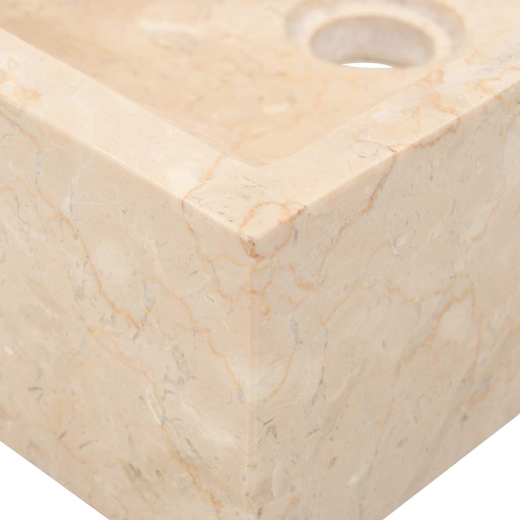 Lavello 45x30x12 cm Marmo Lucido Crema 142773