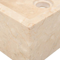 Lavello-Lavandino 45x30x12 cm Marmo Lucido Crema