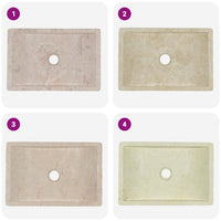 Lavello 45x30x12 cm Marmo Lucido Crema 142773