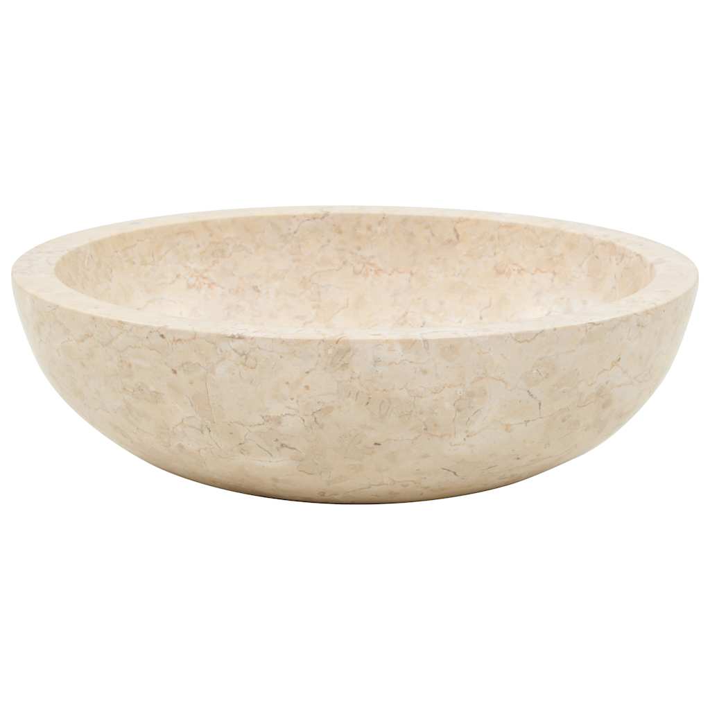 Lavandino-Lavabo-Lavello 40x12 cm in Marmo Crema 956206