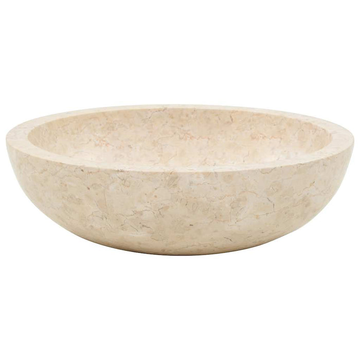 Lavandino-Lavabo-Lavello 40x12 cm in Marmo Crema 956206