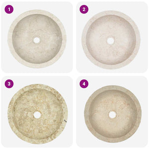 Lavandino 40x12 cm in Marmo Crema 142775