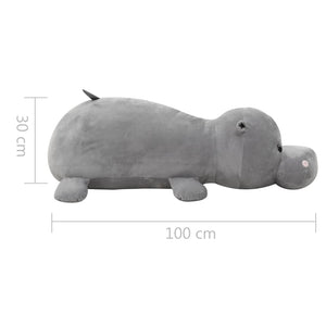 Giocattolo di Peluche Ippopotamo Grigio 80245