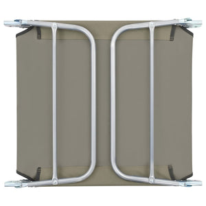 Sdraio pieghevoli 2 pz acciaio e tessuto tortora 02_0011939