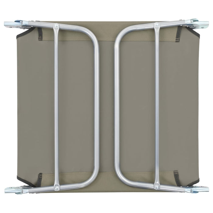 Sdraio pieghevoli 2 pz acciaio e tessuto tortora 02_0011939